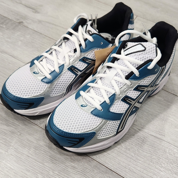 ASICS Gender Inclusive Gel-1130 Running Sneaker in White/Restful Teal. Mens 9.0 - Picture 3 of 12